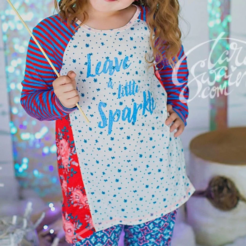 MATILDA JANE Leave A Little Sparkle Pajama Top - Picture 1 of 13